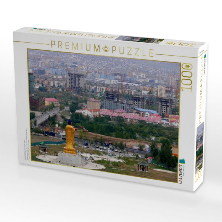Produktbild: CALVENDO Puzzle Buddha-Statue in Ulan-Bator | 1000 Teile Lege-Gr&ouml;&szlig;e 64x48cm Foto-Puzzle f&uuml;r gl&uuml;ckliche Stunden