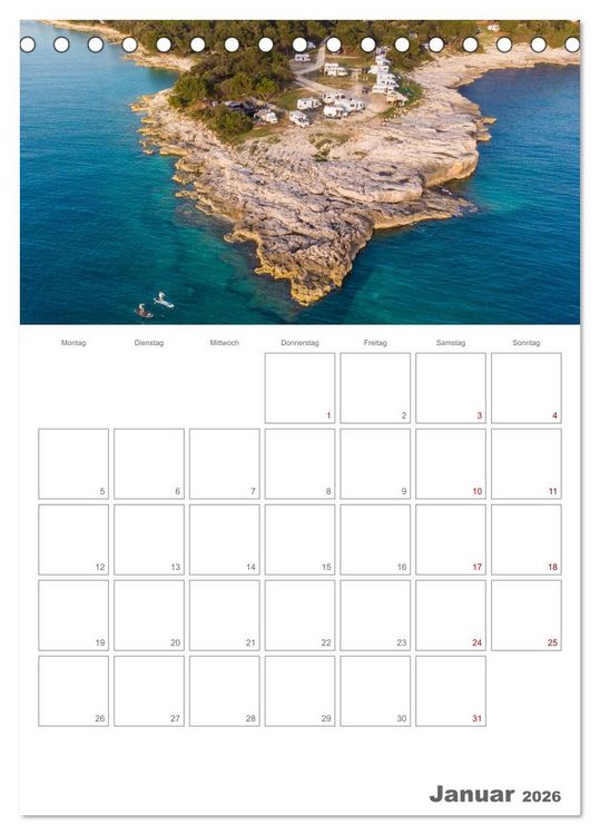 Produktbild: Wohnmobil Jahresplaner (Tischkalender 2026 DIN A5 hoch), CALVENDO Monatskalender
