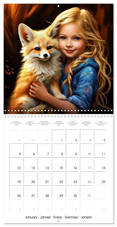 Produktbild: Children and Pets (Wall Calendar 2026 12 &times; 12 Inch) CALVENDO 12 Month Wall Calendar