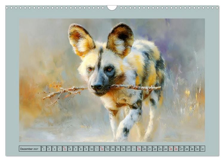 Produktbild: Wildhunde. Afrikas erfolgreiche J&auml;ger (Wandkalender 2027 DIN A3 quer), CALVENDO Monatskalender