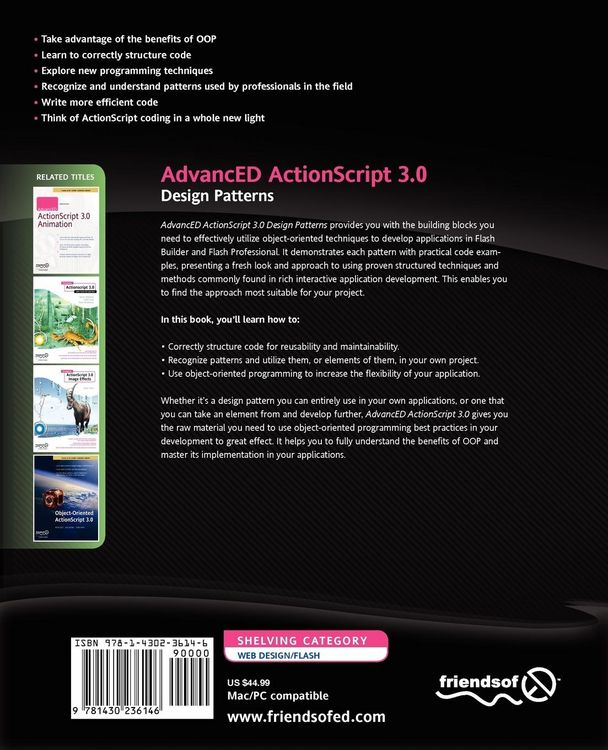 Produktbild: AdvancED ActionScript 3.0