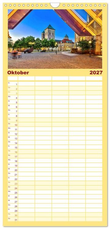 Produktbild: Familienplaner 2027 - Osnabr&uuml;ck...meine Stadt mit 5 Spalten (Wandkalender, 21 x 45 cm) CALVENDO