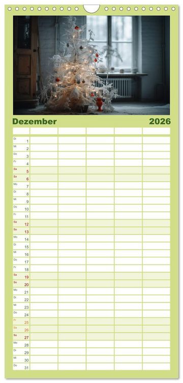 Produktbild: Familienplaner 2026 - Alte Maschinen - verlassene Lieblinge mit 5 Spalten (Wandkalender, 21 x 45 cm) CALVENDO