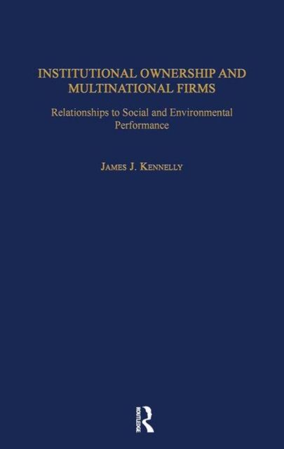 Produktbild: Institutional Ownership and Multinational Firms