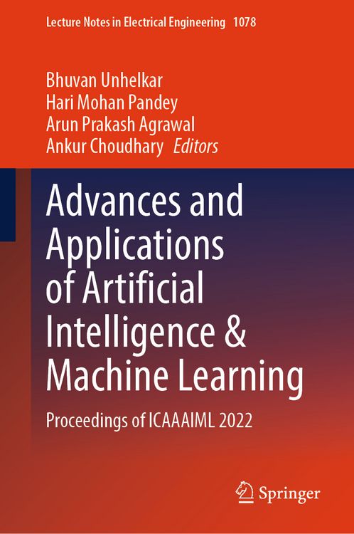 Produktbild: Advances and Applications of Artificial Intelligence & Machine Learning