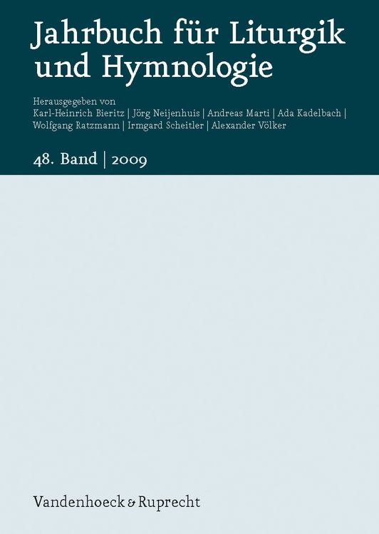 Produktbild: Jahrbuch f&uuml;r Liturgik und Hymnologie, 48. Band 2009