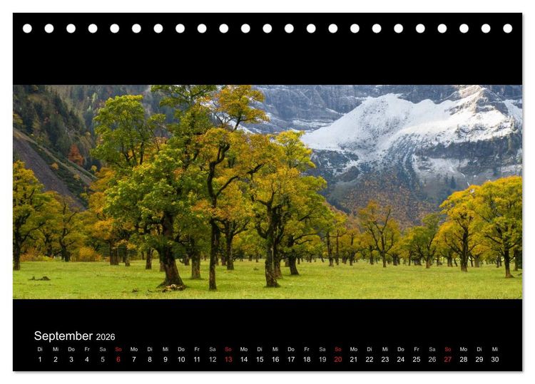 Produktbild: Alpenrand zwischen Isar und Lech (Tischkalender 2026 DIN A5 quer), CALVENDO Monatskalender