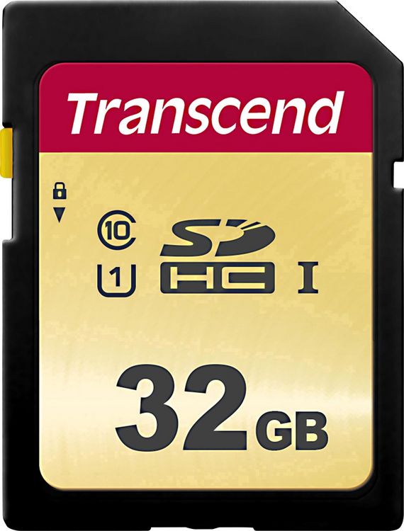 Produktbild: Transcend Premium 500S SDHC-Karte 32 GB Class 10, UHS-I, UHS-Class 1