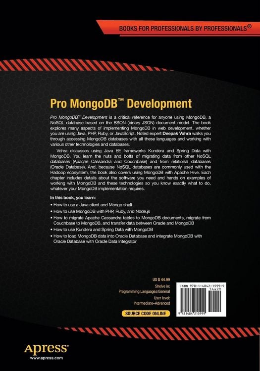 Produktbild: Pro MongoDB Development