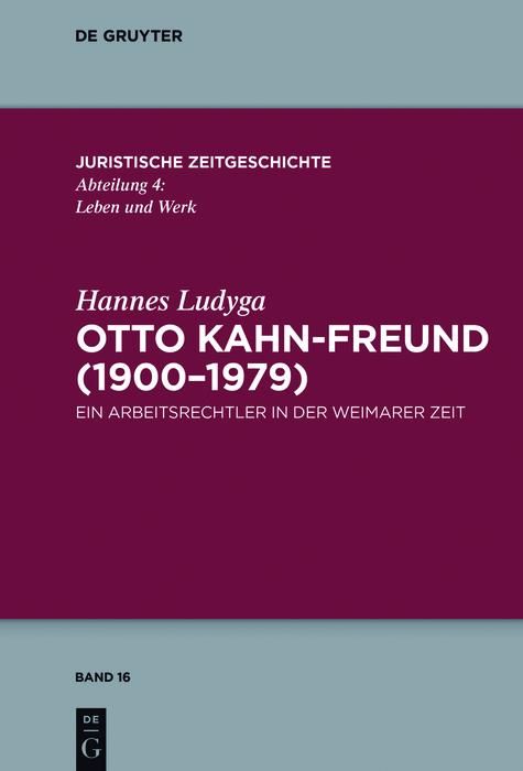 Produktbild: Otto Kahn-Freund (1900-1979)