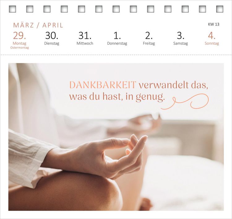 Produktbild: Postkartenkalender Yogagl&uuml;ck f&uuml;r jeden Tag 2027