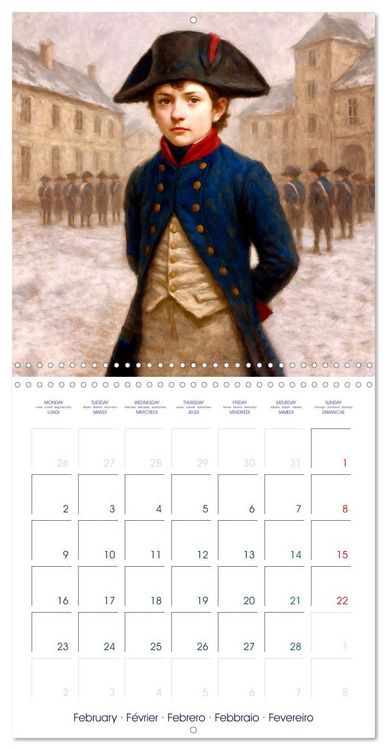 Produktbild: Napol&eacute;on Bonaparte (Calendrier mural carr&eacute; 2026 30x30 cm) Calendrier double avec une page pour vos prises de notes