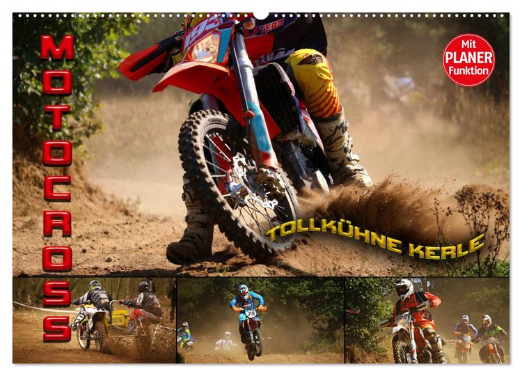 Produktbild: Motocross - tollk&uuml;hne Kerle (Wandkalender 2026 DIN A2 quer), CALVENDO Monatskalender