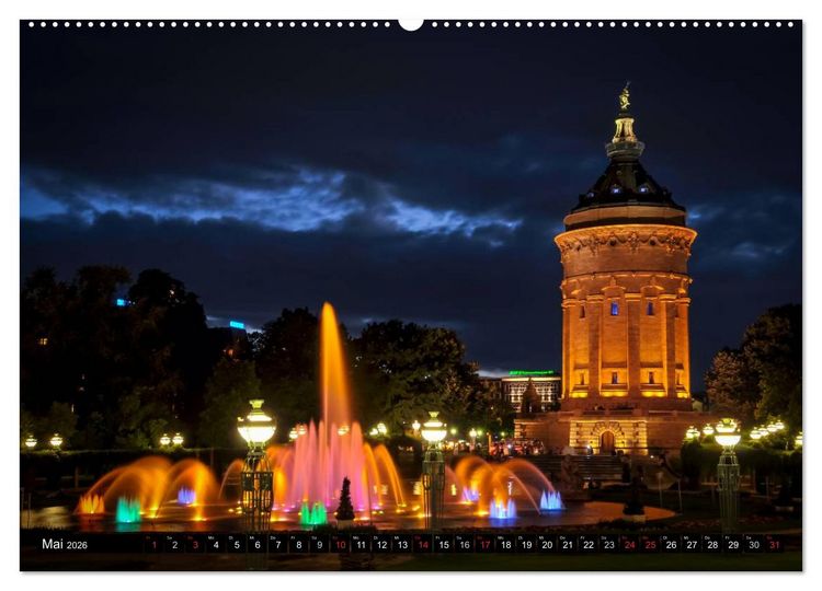 Produktbild: Mannheimer Ansichten 2026 (hochwertiger Premium Wandkalender 2026 DIN A2 quer), Kunstdruck in Hochglanz