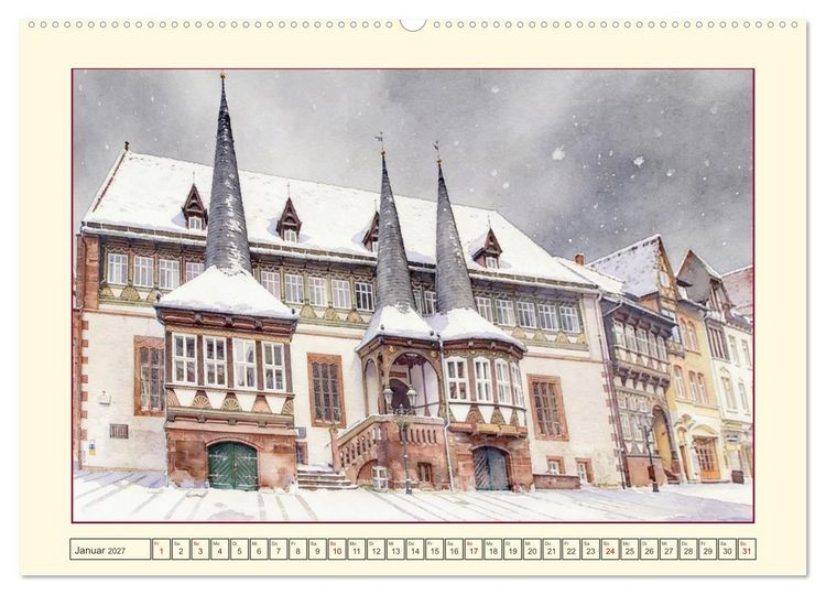 Produktbild: Die sch&ouml;nsten Altst&auml;dte in Niedersachsen (Wandkalender 2027 DIN A2 quer), CALVENDO Monatskalender