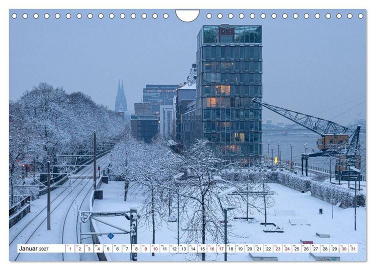 Produktbild: Urbane Impressionen: Domstadt K&ouml;ln - Lebensgef&uuml;hl am Rhein (Wandkalender 2027 DIN A4 quer), CALVENDO Monatskalender