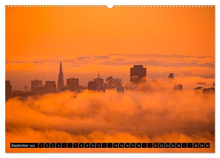 Produktbild: San Francisco Moments (hochwertiger Premium Wandkalender 2026 DIN A2 quer), Kunstdruck in Hochglanz
