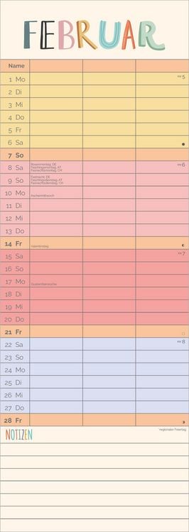Produktbild: Familienplaner Unser buntes Jahr 2027