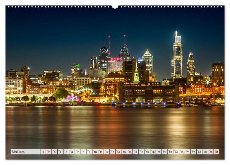 Produktbild: PHILADELPHIA Historie und Moderne (Wandkalender 2026 DIN A2 quer), CALVENDO Monatskalender