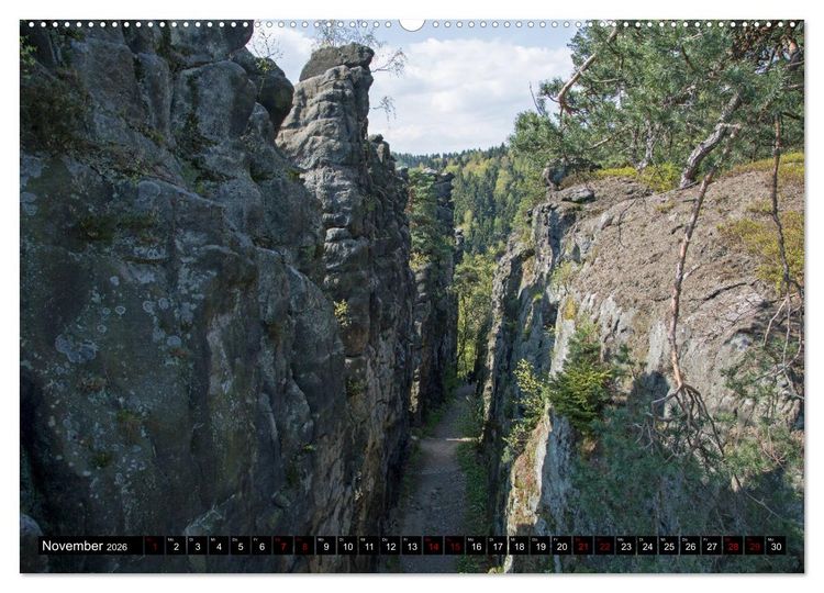 Produktbild: Das Zittauer Gebirge - (hochwertiger Premium Wandkalender 2026 DIN A2 quer), Kunstdruck in Hochglanz