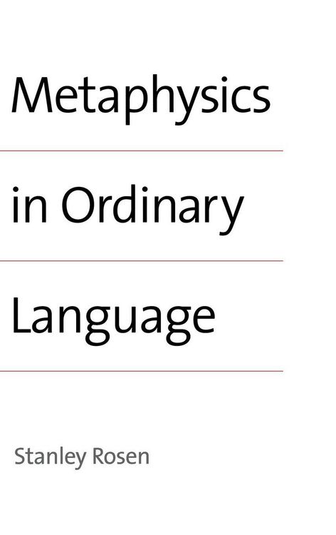 Produktbild: Metaphysics in Ordinary Language