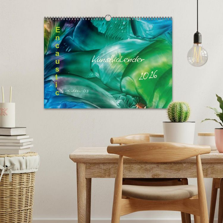 Produktbild: Encaustic Kunstkalender 2026 (Wandkalender 2026 DIN A3 quer), CALVENDO Monatskalender