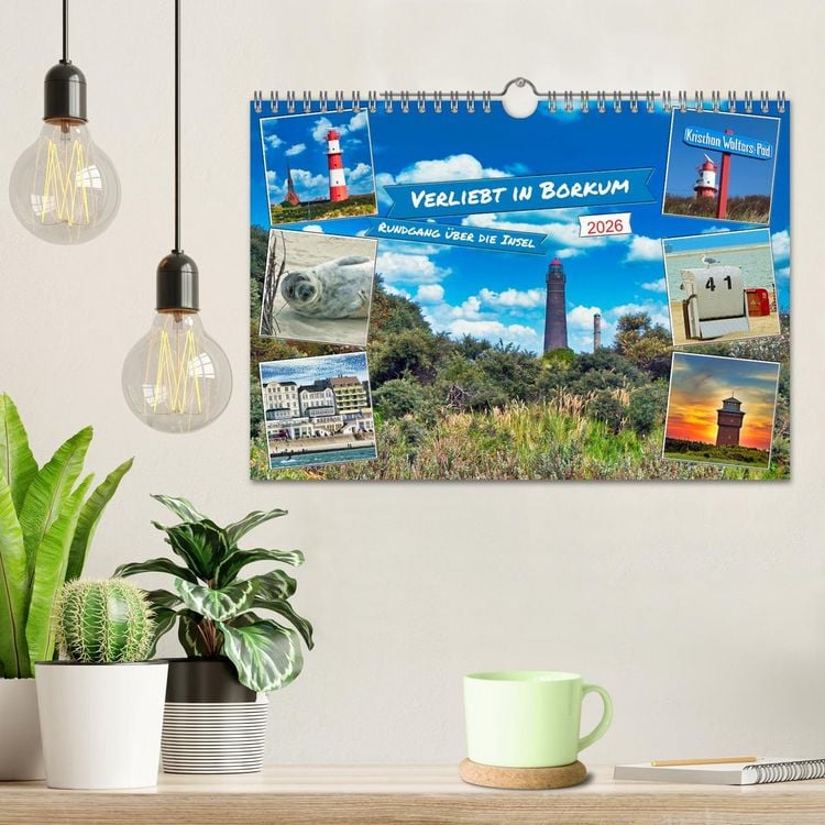 Produktbild: Verliebt in Borkum (Wandkalender 2026 DIN A4 quer), CALVENDO Monatskalender