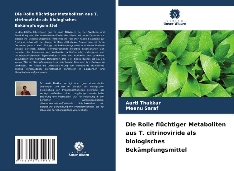 Produktbild: Die Rolle fl&uuml;chtiger Metaboliten aus T. citrinoviride als biologisches Bek&auml;mpfungsmittel