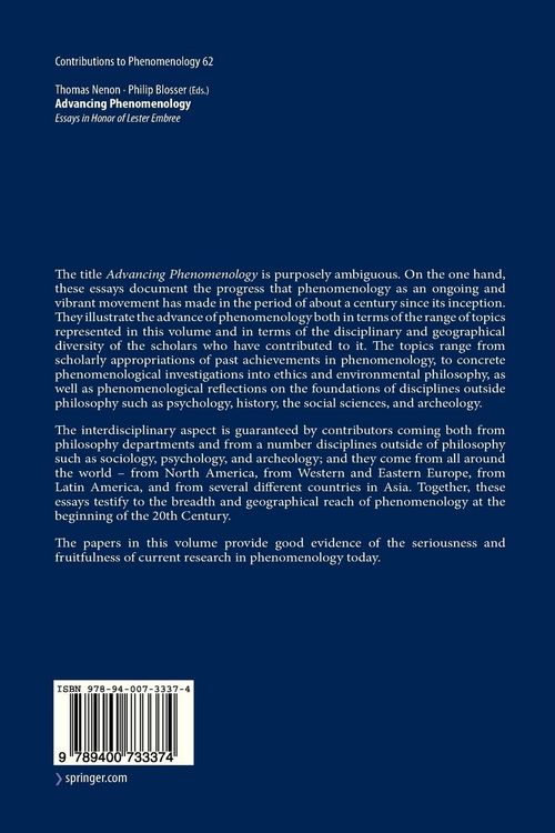 Produktbild: Advancing Phenomenology