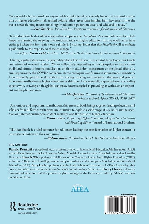 Produktbild: The Handbook of International Higher Education