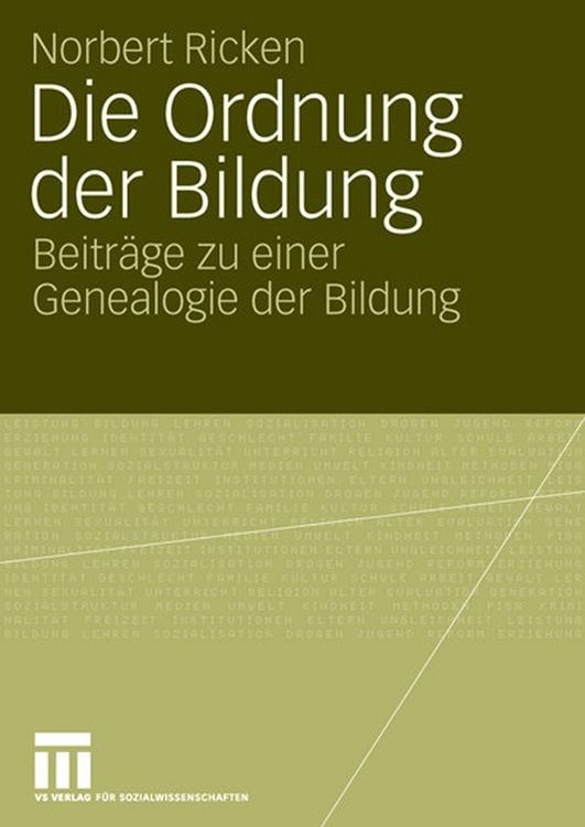 Produktbild: Die Ordnung der Bildung