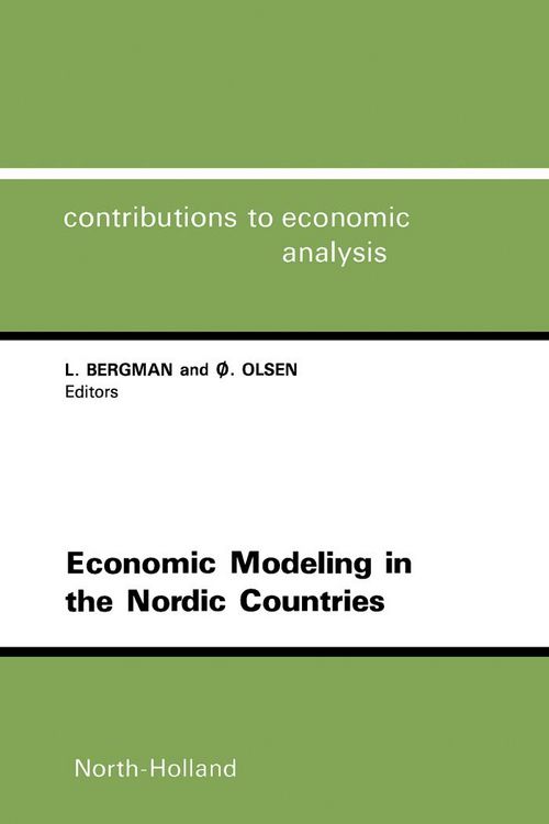 Produktbild: Economic Modeling in the Nordic Countries