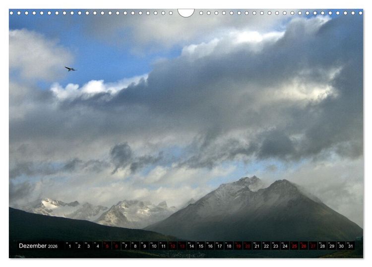 Produktbild: Patagonien mit Feuerland (Wandkalender 2026 DIN A3 quer), CALVENDO Monatskalender