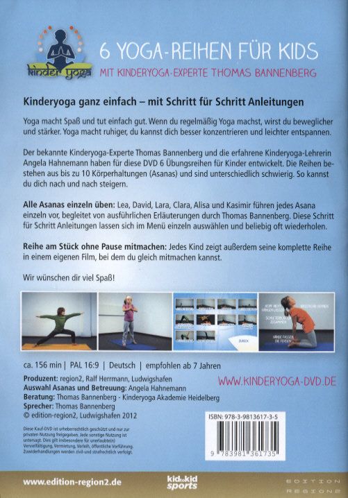 Produktbild: 6 Yoga-Reihen f&uuml;r Kids