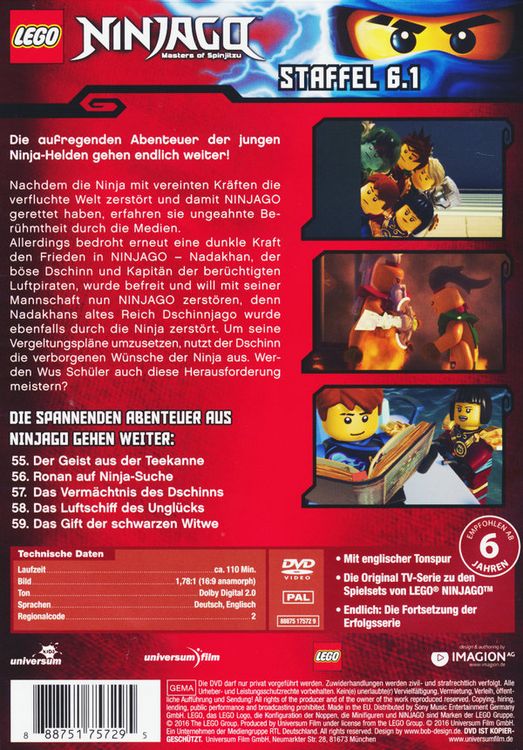 Produktbild: LEGO Ninjago - Staffel 6.1