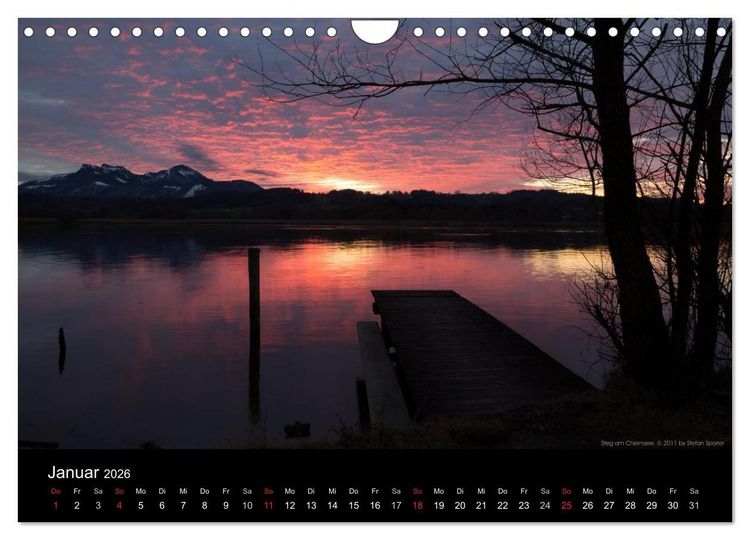 Produktbild: Licht &uuml;ber Bergen und Seen (Wandkalender 2026 DIN A4 quer), CALVENDO Monatskalender