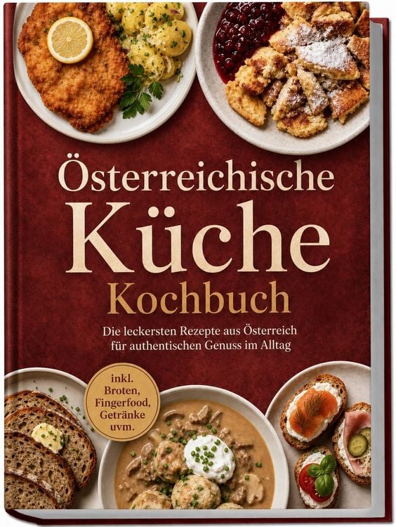 Produktbild: &Ouml;sterreichische K&uuml;che Kochbuch: Die leckersten Rezepte aus &Ouml;sterreich f&uuml;r authentischen Genuss im Alltag &ndash; inkl. Broten, Fingerfood, Getr&auml;nke uvm.