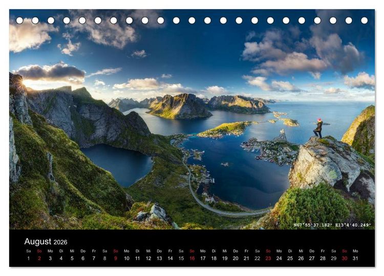 Produktbild: More Wild, Wild Places 2026 (Tischkalender 2026 DIN A5 quer), CALVENDO Monatskalender