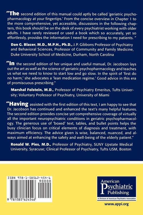 Produktbild: Clinical Manual of Geriatric Psychopharmacology