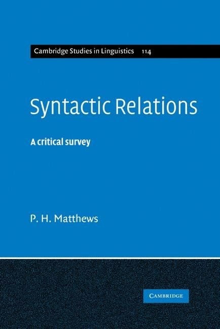 Produktbild: Syntactic Relations