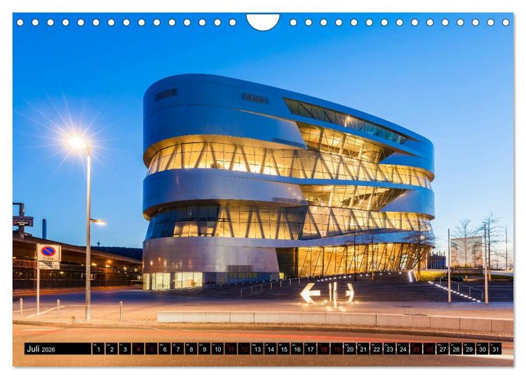 Produktbild: Ein Jahr STUTTGART (Wandkalender 2026 DIN A4 quer), CALVENDO Monatskalender