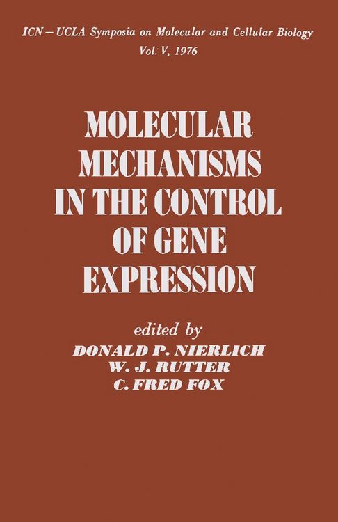 Produktbild: Molecular Mechanisms in the Control of Gene Expression