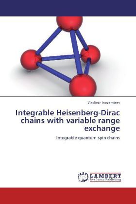 Produktbild: Inozemtsev, V: Integrable Heisenberg-Dirac chains with varia