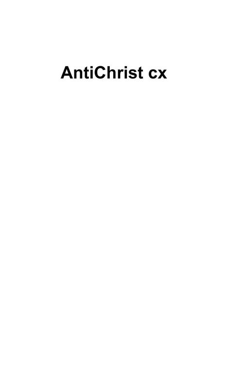 Produktbild: AntiChrist cx