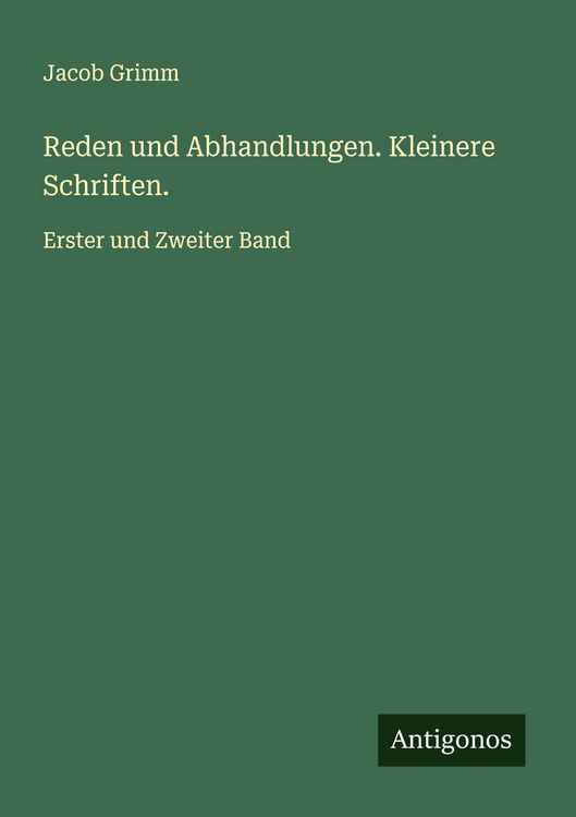 Produktbild: Reden und Abhandlungen. Kleinere Schriften.