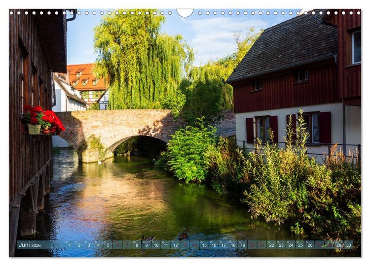 Produktbild: Die Fischerstadt - Ein mittelalterliches Stadtviertel in Ulm (Wandkalender 2026 DIN A3 quer), CALVENDO Monatskalender