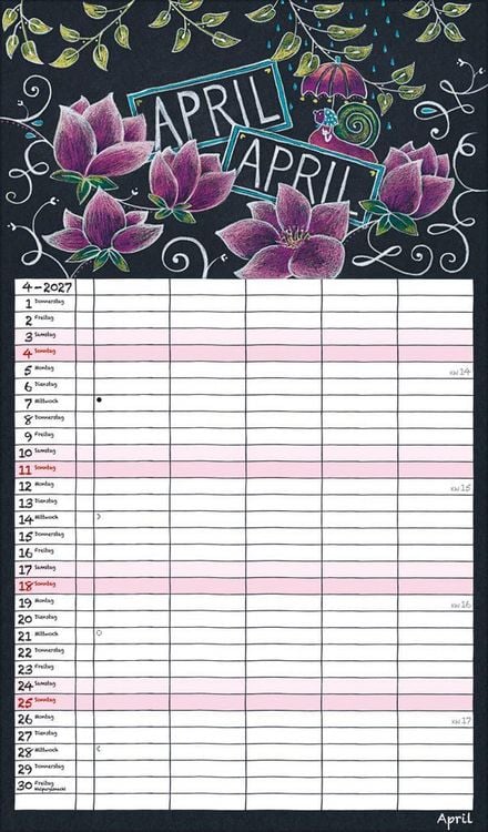 Produktbild: Lovely Chalk Timer 2027