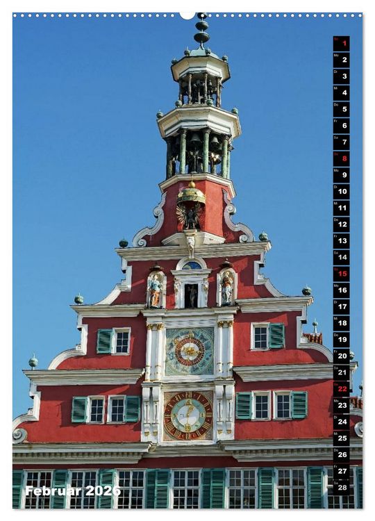 Produktbild: Esslingen in Hochform (hochwertiger Premium Wandkalender 2026 DIN A2 hoch), Kunstdruck in Hochglanz