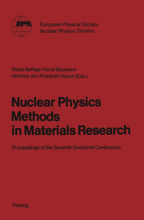 Produktbild: Nuclear Physics Methods in Materials Research