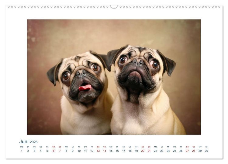 Produktbild: Unzertrennlich (Wandkalender 2026 DIN A2 quer), CALVENDO Monatskalender